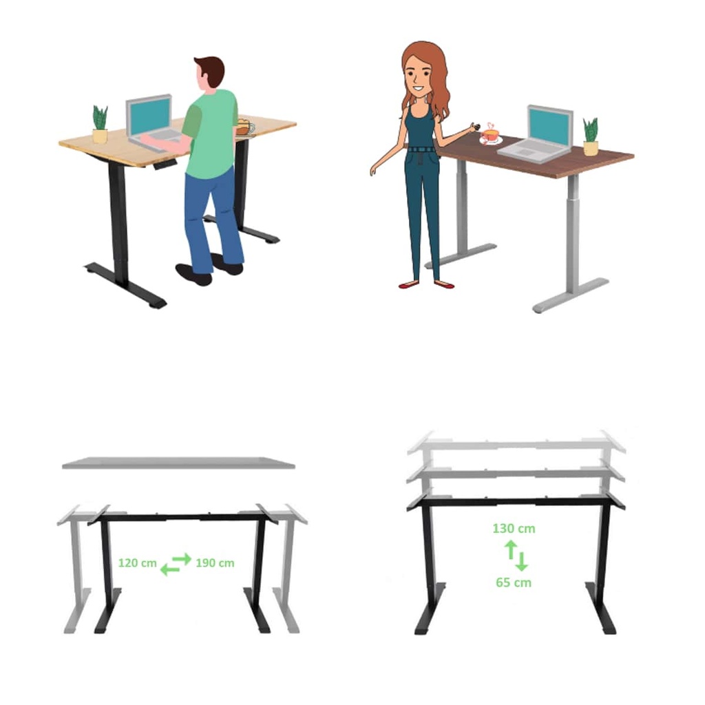 Cadru Birou reglabil Vario